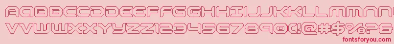 robotaurout Font – Red Fonts on Pink Background