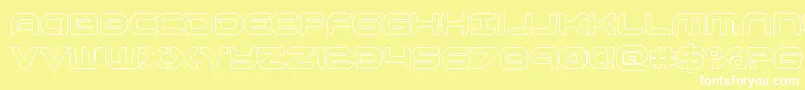 robotaurout Font – White Fonts on Yellow Background