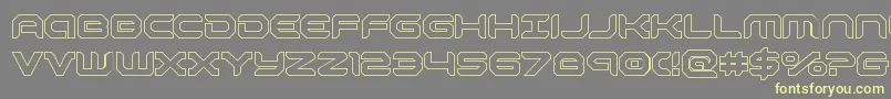 robotaurout Font – Yellow Fonts on Gray Background