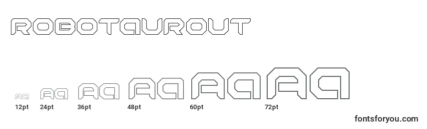 Robotaurout Font Sizes