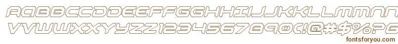 robotauroutital Font – Brown Fonts on White Background