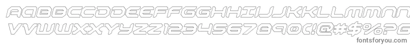 robotauroutital-Schriftart – Graue Schriften