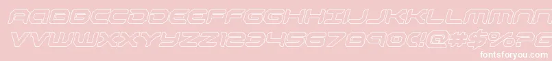 robotauroutital Font – White Fonts on Pink Background