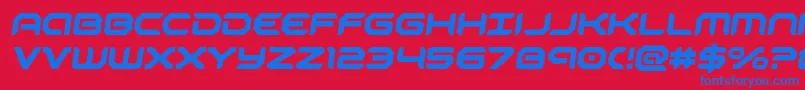 robotaursemital-fontti – siniset fontit punaisella taustalla