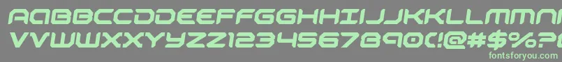 robotaursemital-Schriftart – Grüne Schriften auf grauem Hintergrund