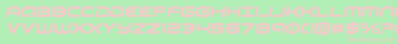 Шрифт robotaursemital – розовые шрифты на зелёном фоне