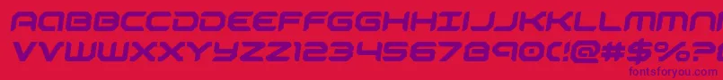robotaursemital Font – Purple Fonts on Red Background