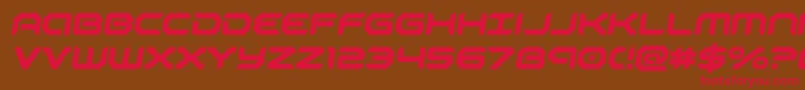 robotaursemital Font – Red Fonts on Brown Background