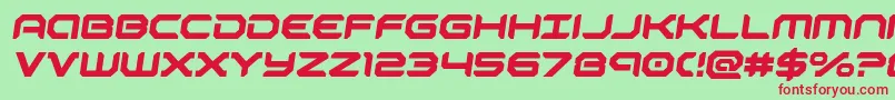 robotaursemital Font – Red Fonts on Green Background