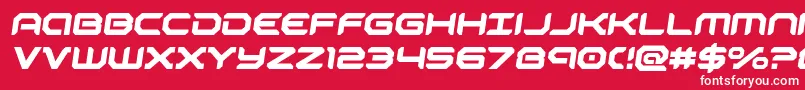robotaursemital Font – White Fonts on Red Background