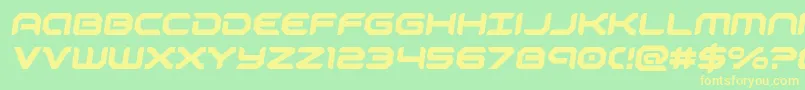 robotaursemital Font – Yellow Fonts on Green Background