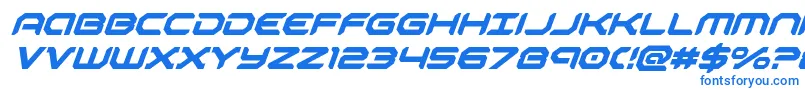 robotaursuperital-Schriftart – Blaue Schriften