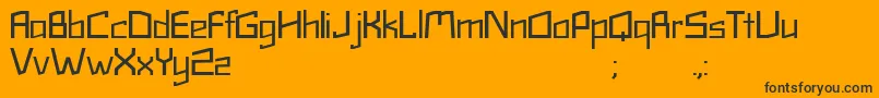 Tetra Font – Black Fonts on Orange Background