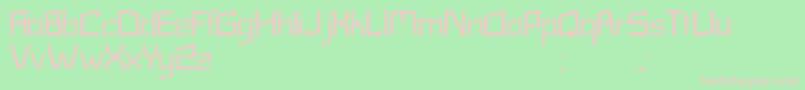 Tetra Font – Pink Fonts on Green Background