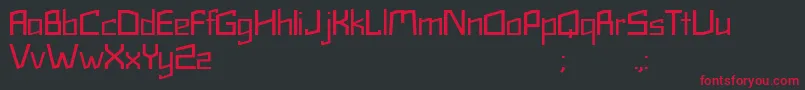 Tetra Font – Red Fonts on Black Background