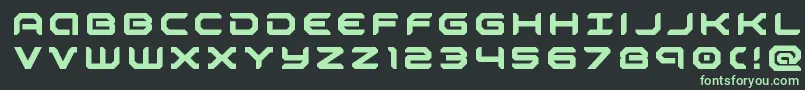 robotaurtitle Font – Green Fonts on Black Background