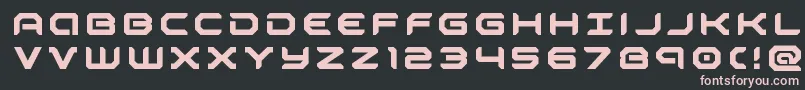 robotaurtitle Font – Pink Fonts on Black Background