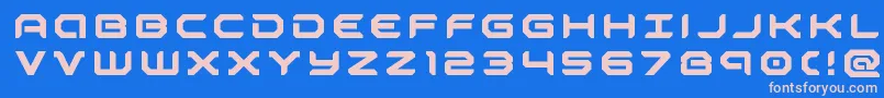 robotaurtitle Font – Pink Fonts on Blue Background