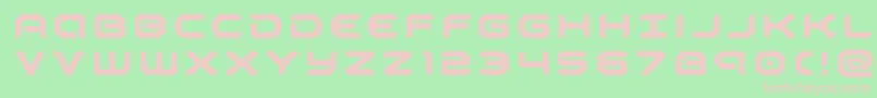 robotaurtitle Font – Pink Fonts on Green Background