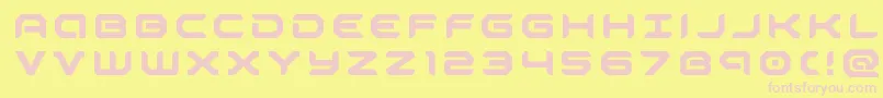 robotaurtitle Font – Pink Fonts on Yellow Background