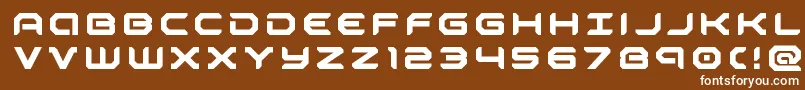 robotaurtitle Font – White Fonts on Brown Background