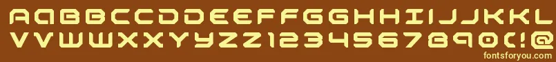 robotaurtitle Font – Yellow Fonts on Brown Background