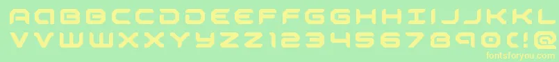 robotaurtitle Font – Yellow Fonts on Green Background