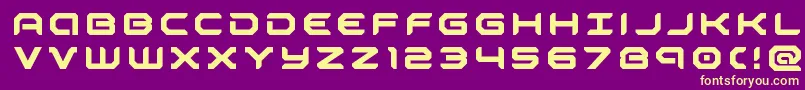 robotaurtitle Font – Yellow Fonts on Purple Background