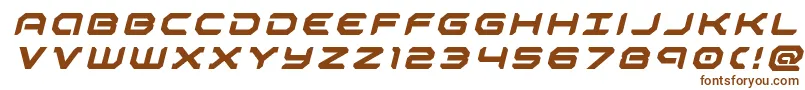 Шрифт robotaurtitleital – коричневые шрифты на белом фоне