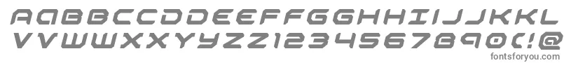 robotaurtitleital Font – Gray Fonts on White Background