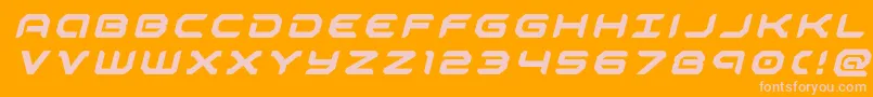 Шрифт robotaurtitleital – розовые шрифты на оранжевом фоне