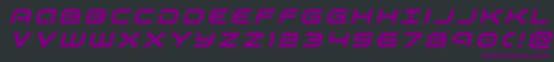 robotaurtitleital Font – Purple Fonts on Black Background