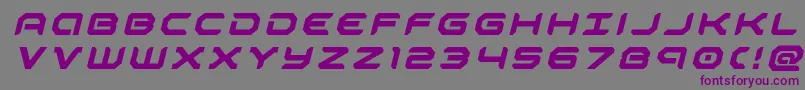 Шрифт robotaurtitleital – фиолетовые шрифты на сером фоне