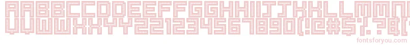 Robotic Harlequin II Font – Pink Fonts on White Background