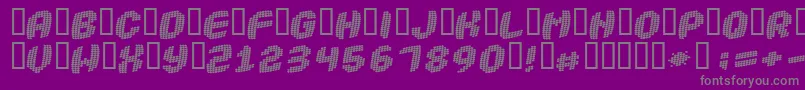 ROBOTICA Font – Gray Fonts on Purple Background