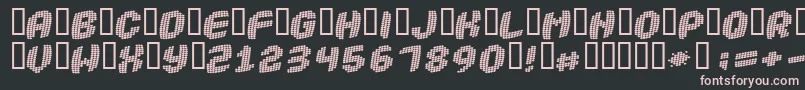 ROBOTICA Font – Pink Fonts on Black Background