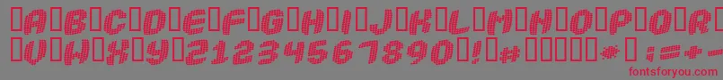 ROBOTICA Font – Red Fonts on Gray Background