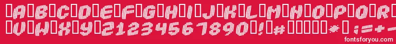 ROBOTICA Font – White Fonts on Red Background