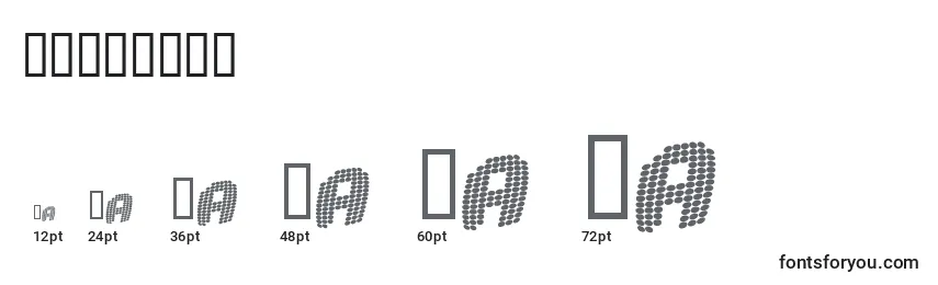 Размеры шрифта ROBOTICA (138894)