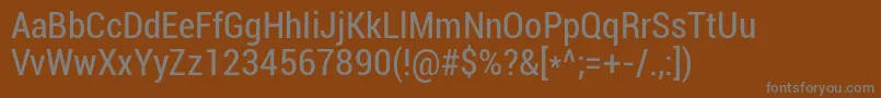 Шрифт Roboto Condensed – серые шрифты на коричневом фоне