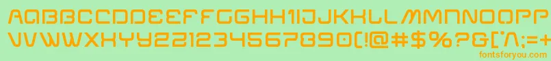 Miraclemercurysemibold Font – Orange Fonts on Green Background