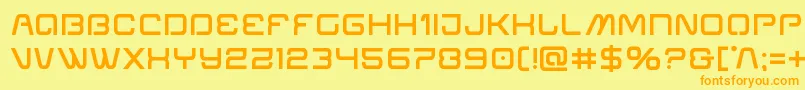 Miraclemercurysemibold Font – Orange Fonts on Yellow Background