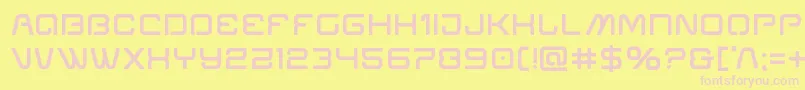 Miraclemercurysemibold Font – Pink Fonts on Yellow Background