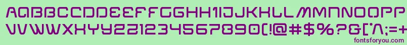 Miraclemercurysemibold Font – Purple Fonts on Green Background