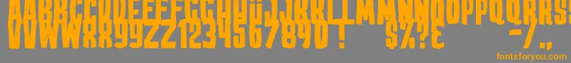 EdWoodMovies Font – Orange Fonts on Gray Background
