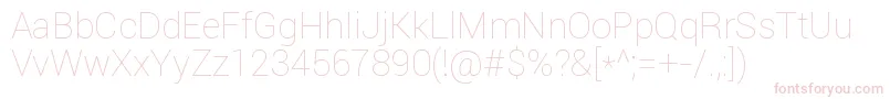 Roboto Thin Font – Pink Fonts