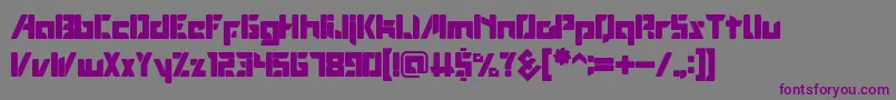 ROBOTOP Font – Purple Fonts on Gray Background