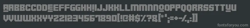 Robotronica Font – Gray Fonts on Black Background