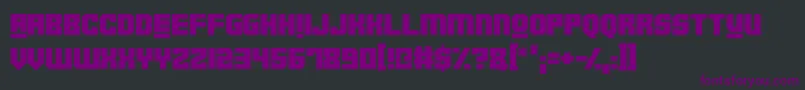 Robotronica Font – Purple Fonts on Black Background