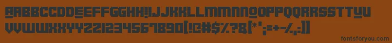 Robotronica Font – Black Fonts on Brown Background